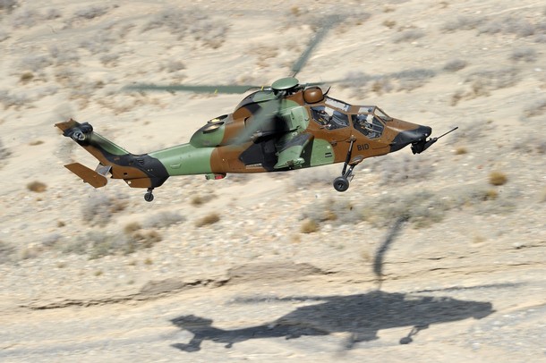 قائمه الطائرات المحطمه فى افغانستان فى عام 2011 A French Army Eurocopter Tiger (Tigre) attack helicopter (L) and a Gazelle reconnaisance helicopter fly Kabul French troops Afghanistan NATO-led effort to battle Taliban rebels  (4)
